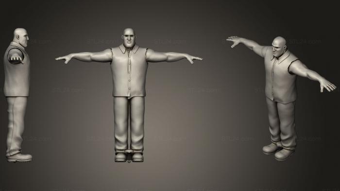 Статуэтки и статуи разные (O Кик3, STKR_0891) 3D модель для ЧПУ станка